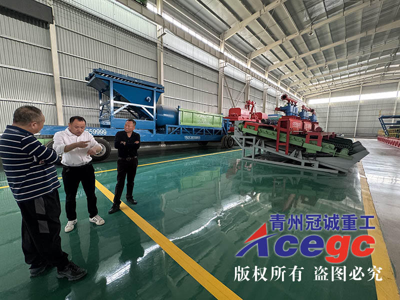 廣西客戶實地考察選獨居石礦設(shè)備