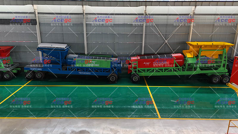 移動(dòng)式泥石分離選礦車